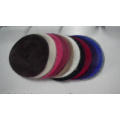 autumn winter warm fashion women real mink fur yarn knitted hats